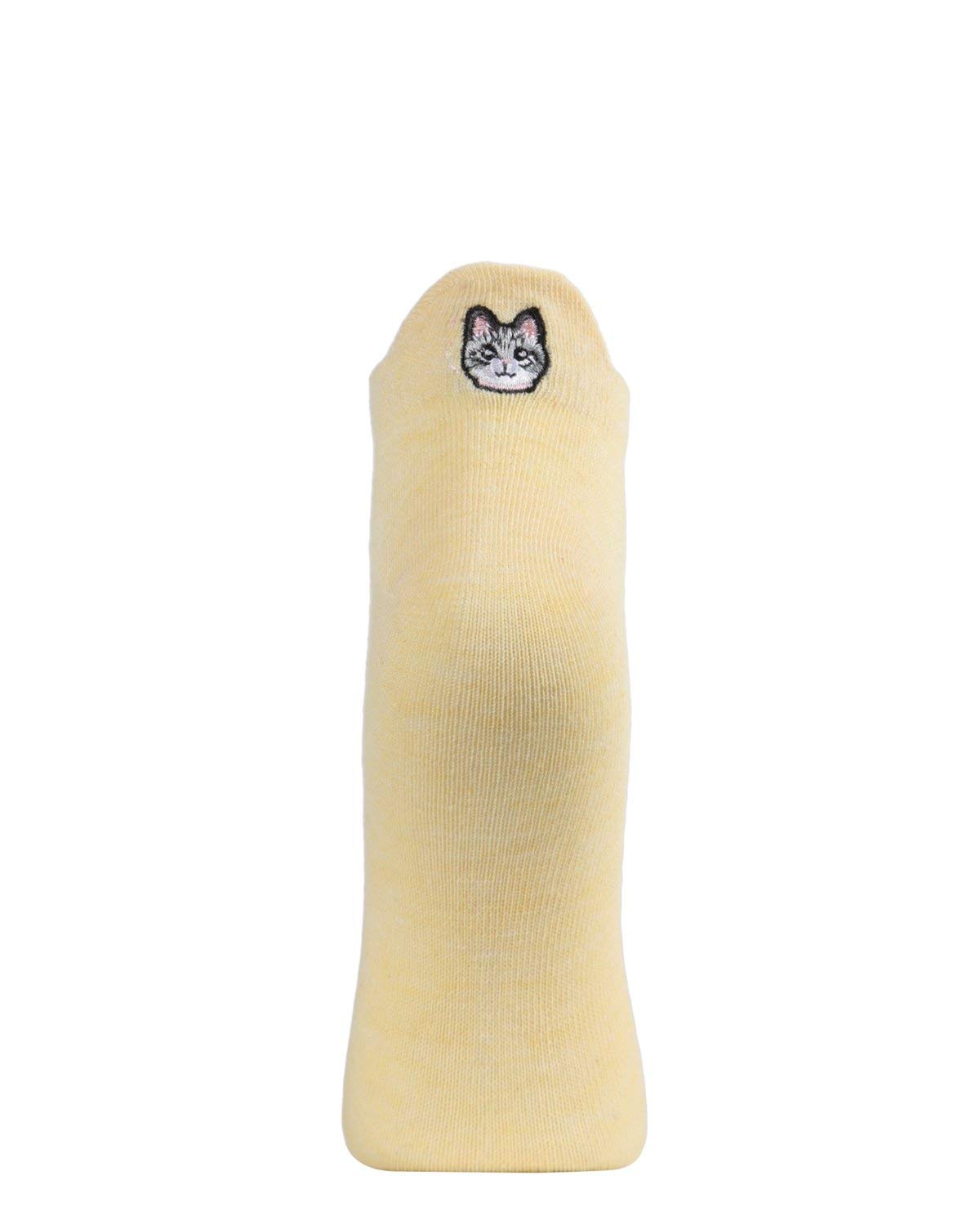 MeMoi Women's Low Cut Cat Lover Socks - Cute Ankle Socks for Casual Wear, Gifts & Cat Themed Outfits