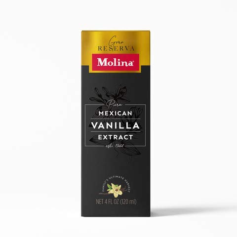 Premium Mexican Vanilla Extract - Gran Reserva Molina 2 Fl Oz (60ml) - Pure Natural Vanilla for Baking, Coffee & Desserts - Artisanal Quality for Chefs & Home Bakers