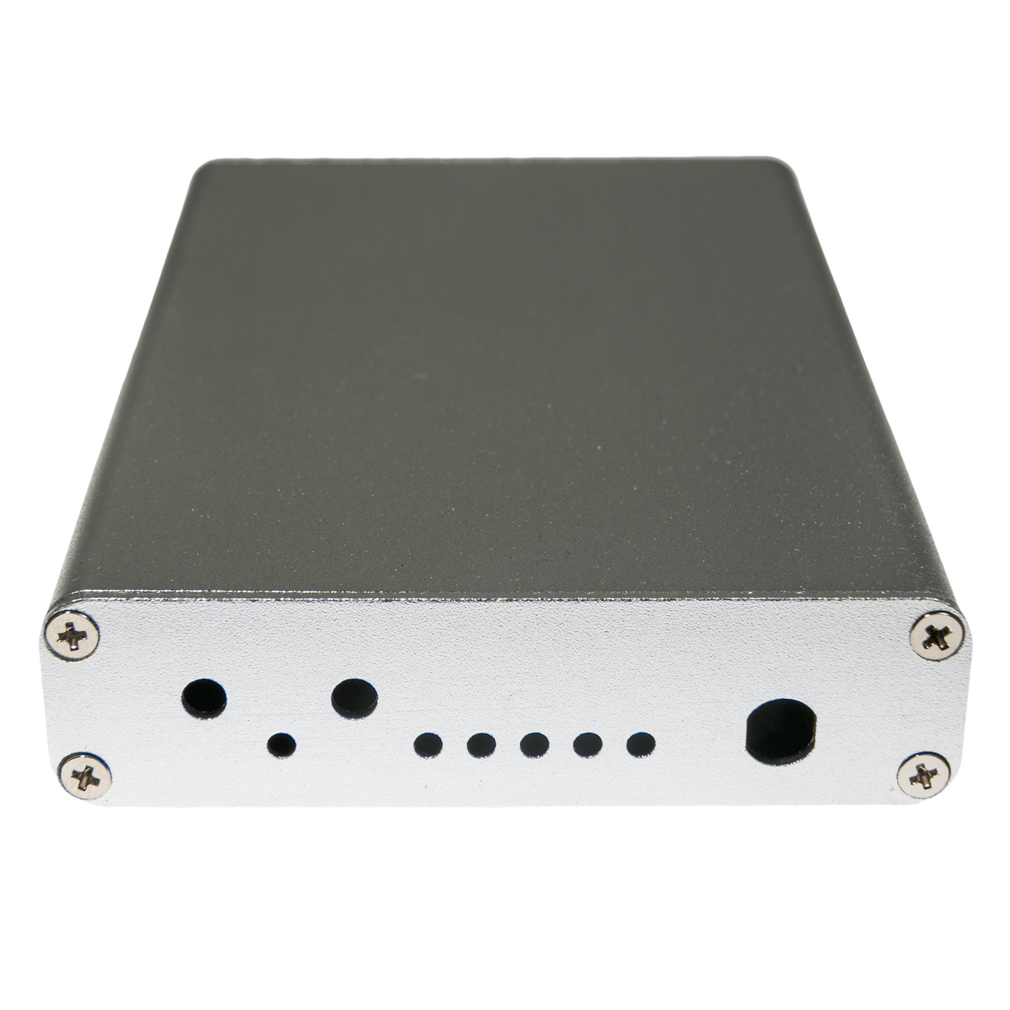 NooElec Extruded Aluminum Enclosure Kit for HackRF One - Silver Case for Great Scott Gadgets | Perfect for RF Signal Protection & Portable SDR Projects