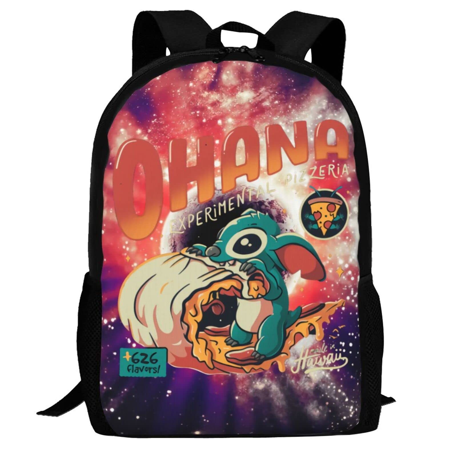Ohana Pizzeria Laptop Backpack - Large Capacity Travel Bag for Work & Outdoor