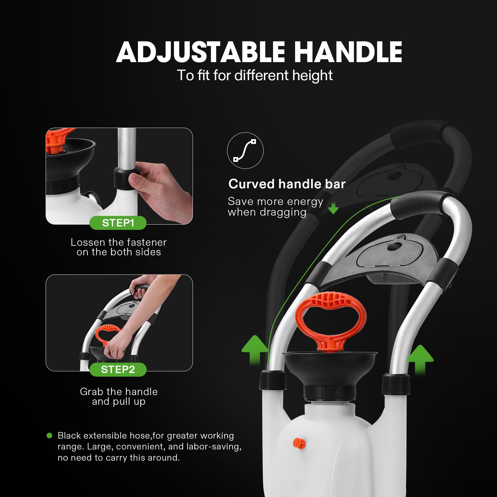 VIVOSUN 3.2 Gallon Lawn & Garden Sprayer with Wheeled Design & Pressure Relief Valve - Ideal for Weed Control, Fertilizing, Pest Spraying in Yards & Gardens
