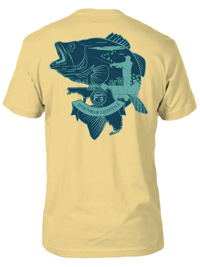 FloGrown FGM 1727 Men's Casual Athletic T-Shirt - Breathable Comfort Fit Yellow Tee for Outdoor Activities & Gym Workouts