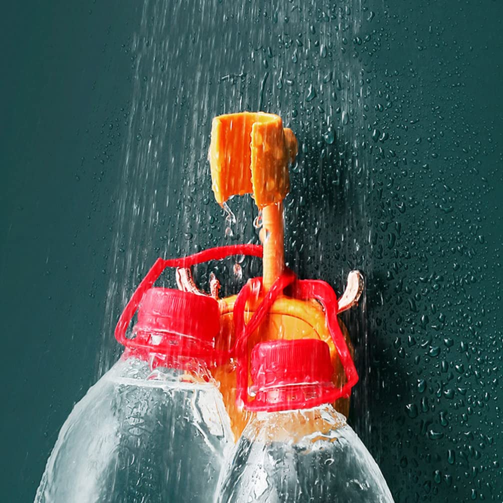 **Cabilock 2-Pack Heavy Duty Shower Head Bracket & Wand Holder - No Drilling Required - Includes Coat & Robe Hooks, Towel Hook, Hose Holder - Durable Plastic Shower Accessories for Bathroom & Kids Toiletries**    *(Perfect for organizing showers, holding towels, robes, and toiletries - ideal for families, kids' bathrooms, and rental-friendly installations!)*
