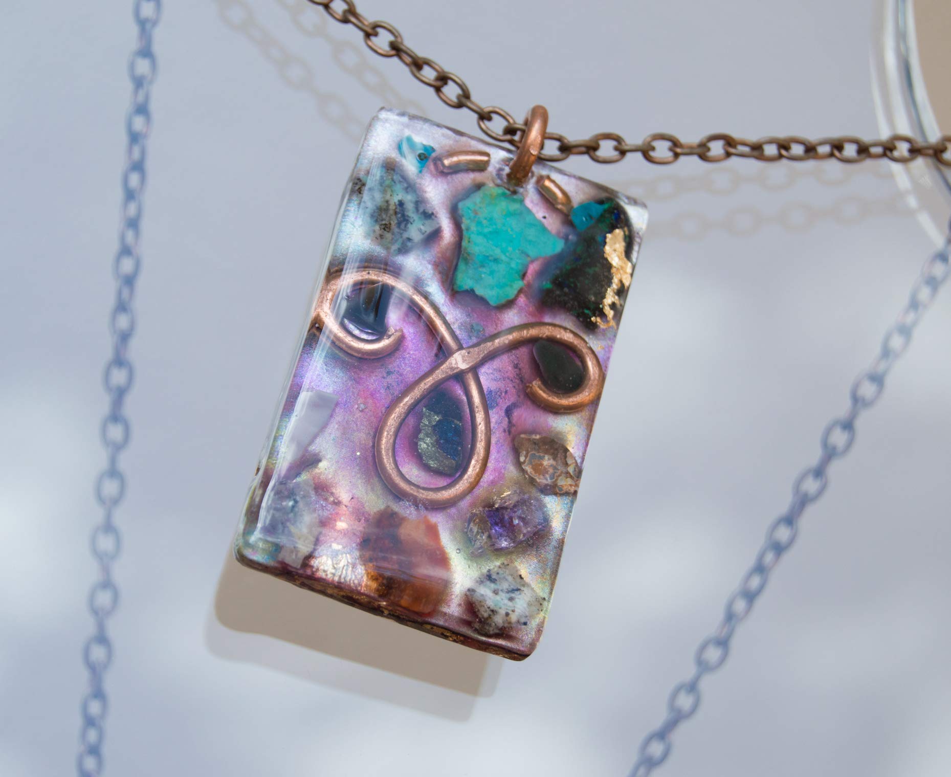 Aries Orgonite Zodiac Necklace - Handmade Astrology Pendant for April Birthday Gifts - Perfect for Spiritual Healing, Energy Protection & Fashion Accessories