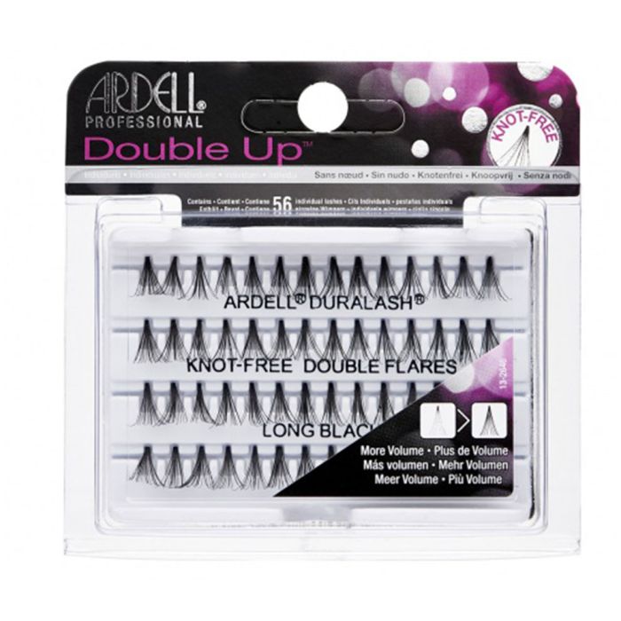 Ardell Double Up Individual Flare Lashes - Natural Looking False Eyelashes for Dramatic Volume & Length | Perfect for Weddings, Parties, and Special Occasions