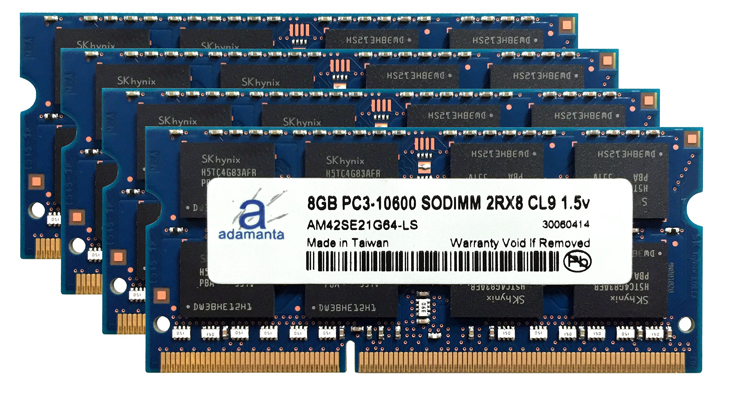 Adamanta 16GB (4x4GB) DDR3 1333MHz PC3-10600 SODIMM RAM for Dell Precision M4600 Laptop - 2Rx8 CL9 1.5V Memory Upgrade Kit - Perfect for Gaming, Video Editing & Multitasking