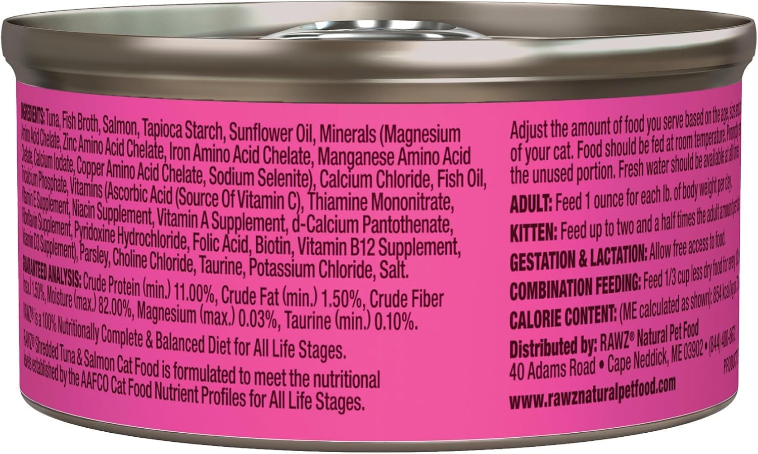 Rawz Natural Premium Canned Cat Wet Food Shredded - 12 Pack Variety (4 Flavors: Tuna & Salmon, Chicken & Duck, Tuna & Chicken, Pure Chicken) - Grain Free, High Protein Cat Food - Perfect for Adult Cats & Kittens - 3oz Cans with Easy-Open Lids - Ideal for Daily Meals, Travel & Picky Eaters