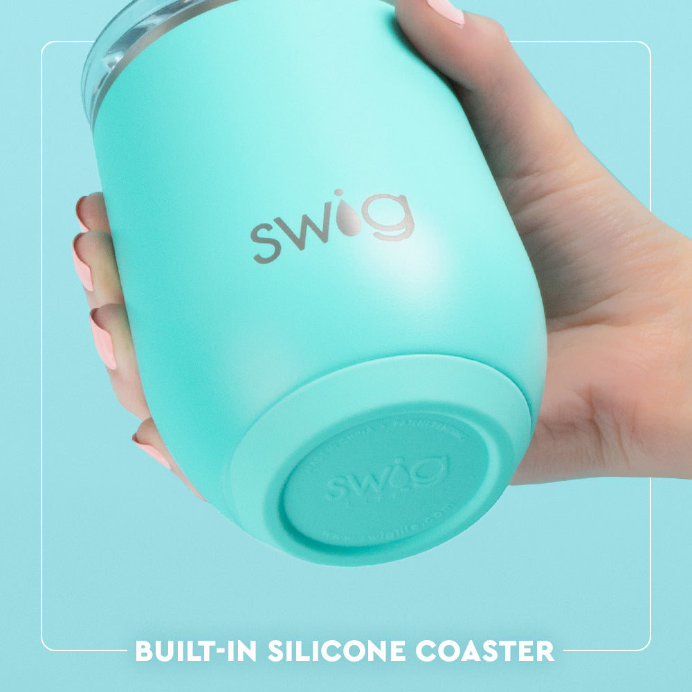 12oz Melon Slice Stemless Wine Glass Set - Perfect for Summer Cocktails, Pool Parties & Outdoor Gatherings