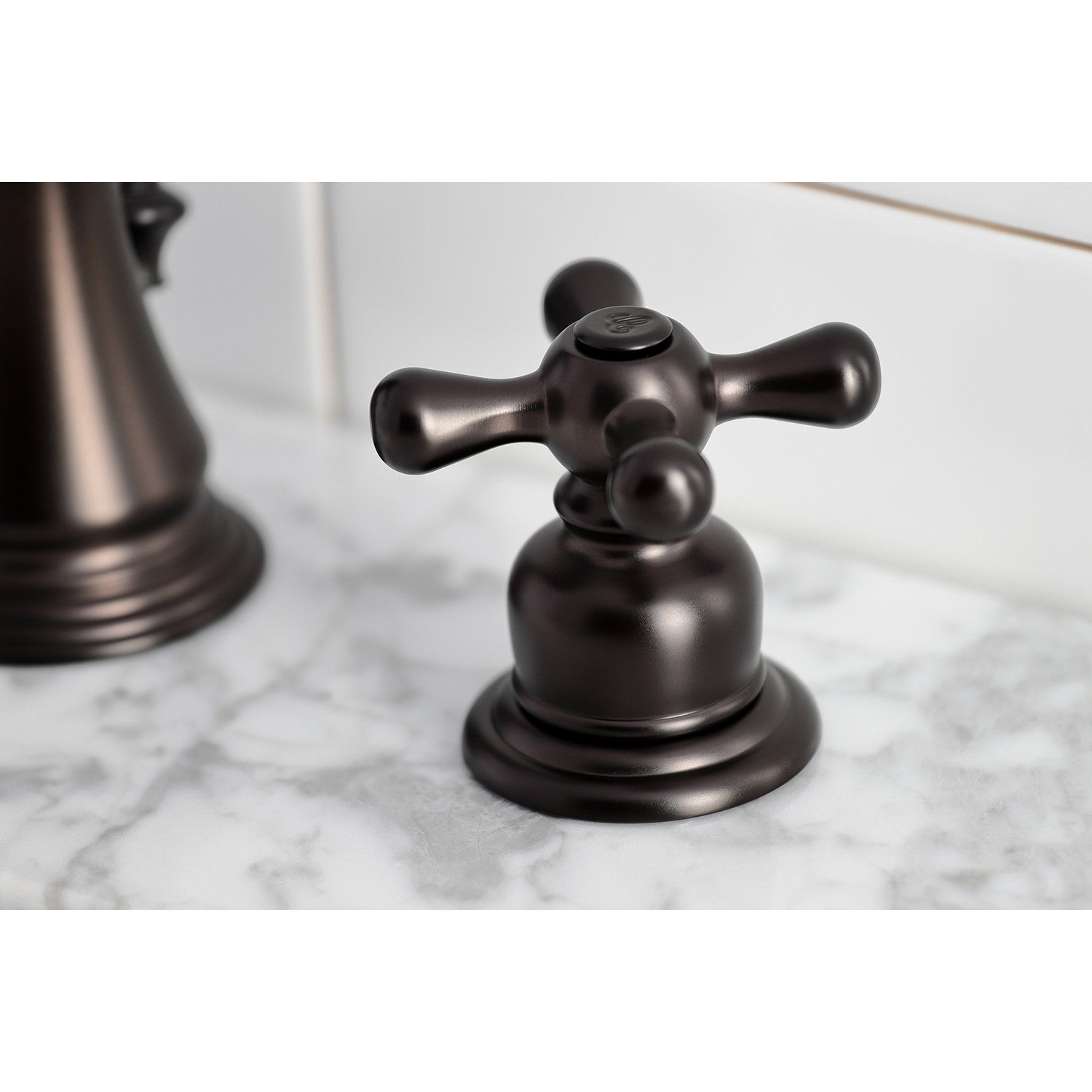 American Classic FSC1975AX Oil Rubbed Bronze Widespread Bathroom Faucet - 2 Handle 3 Hole Deck Mount with Pop Up Drain - Perfect for Modern Bathroom Renovations and Home Upgrades