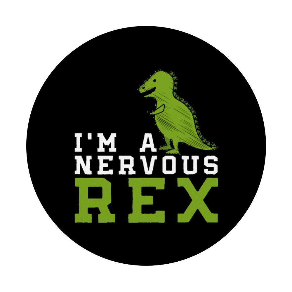 Funny 'I'm A Nervous Rex' Dinosaur Pun T-Shirt - Perfect Gift for Dinosaur Lovers & Humor Fans - Great for Birthdays, Parties & Casual Wear