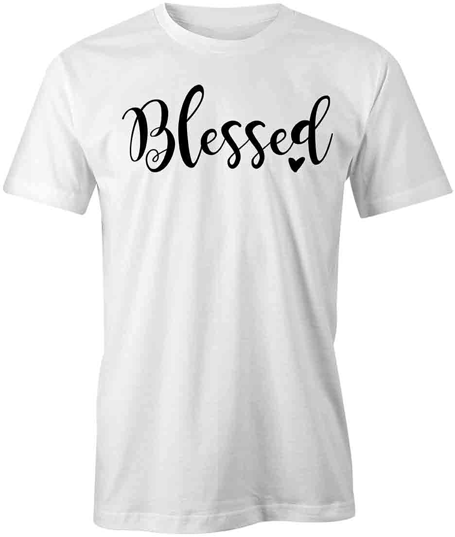 Blessed Graphic T-Shirt for Women & Men | Soft Cotton Printed Tee with Inspirational Design | Perfect for Church, Bible Study & Everyday Wear