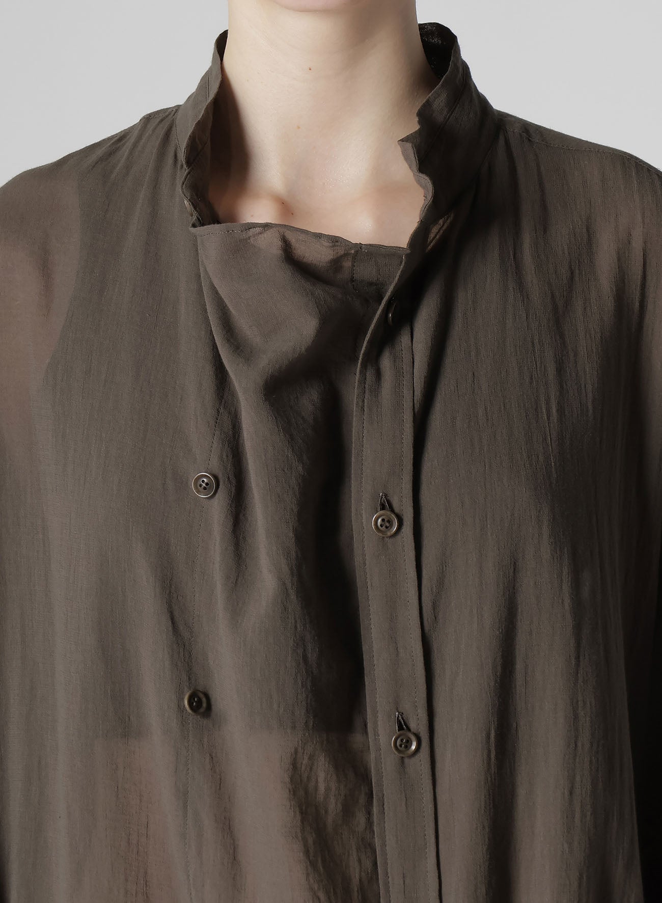 Soft Cotton Chiffon Right Front Double Layer Shirt for Women - Elegant & Breathable Blouse for Work, Date, and Casual Outfits