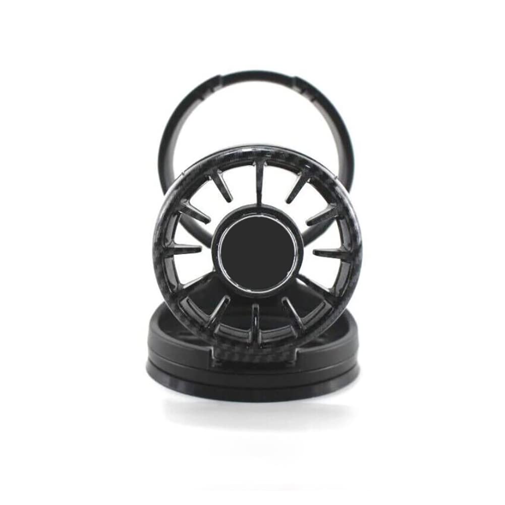 SEADEAR Car Air Vent Cup Holder - Foldable Drink Holder for Coffee, Bottles & Cans - Universal Fit for Mercedes Benz A/B/C/E/GLC/V260S (Carbon Fiber Pattern) - Perfect for Road Trips & Commuting