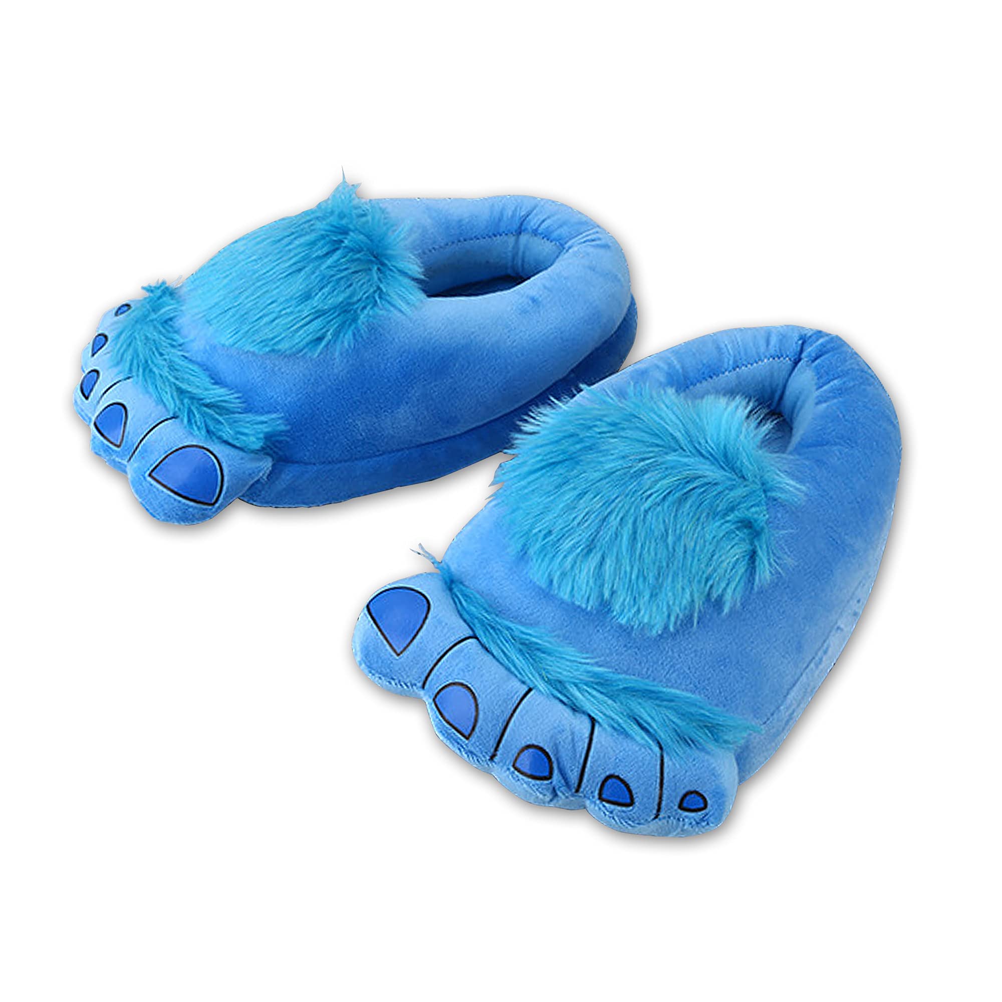 Men's & Women's Furry Monster Adventure Slippers - Warm Winter Hobbit Feet House Shoes for Adults | Cozy Indoor/Outdoor Novelty Slippers for Christmas Gifts & Fantasy Costume Parties