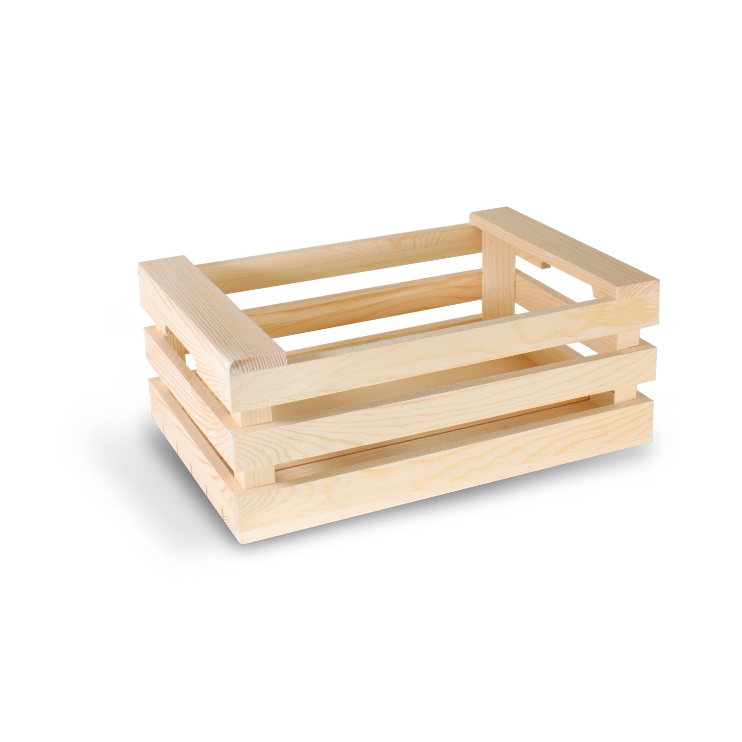 Tree Choice 9 x 7 Inch Oblong Wooden Crate - Pack of 12 - Rustic Wood Boxes for Home Decor, Wedding Centerpieces, Gift Packaging, and DIY Craft Storage