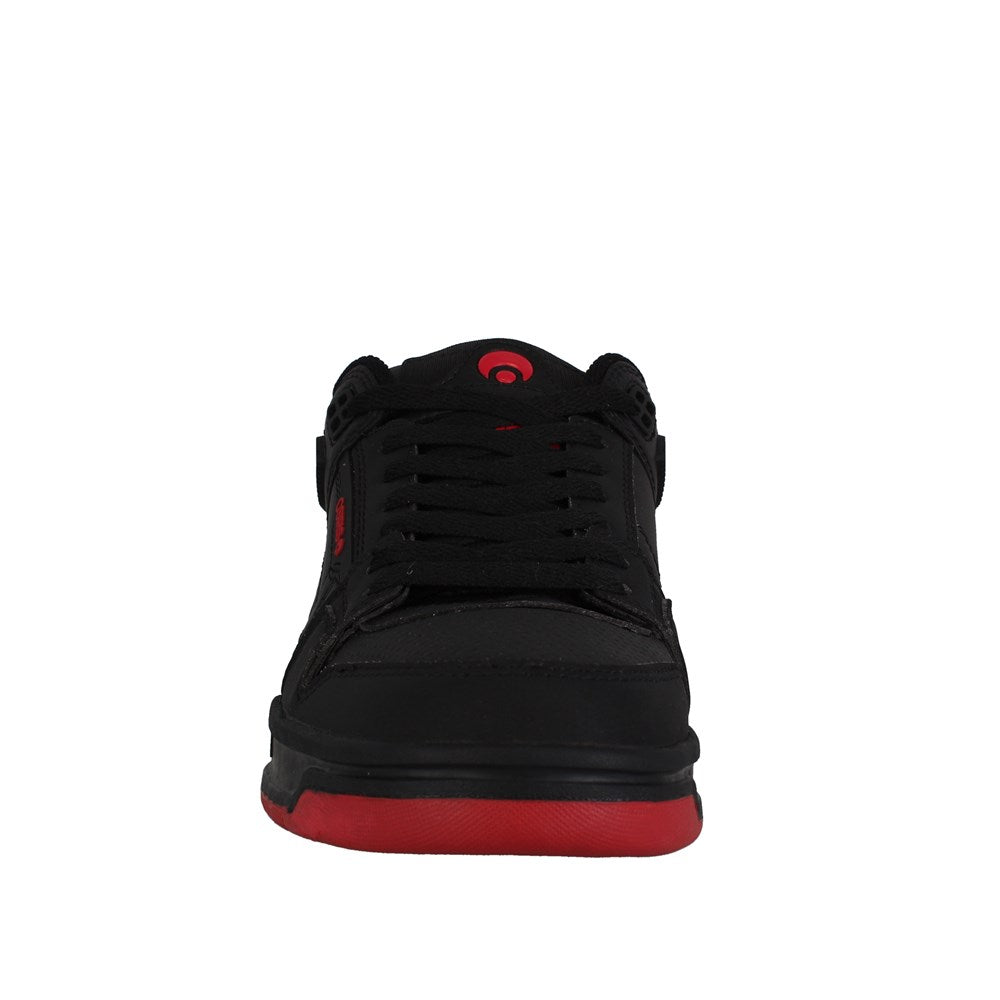 Osiris PERIL Skate Shoes for Men - Black/Red High-Top Sneakers for Skating, Streetwear & Casual Wear