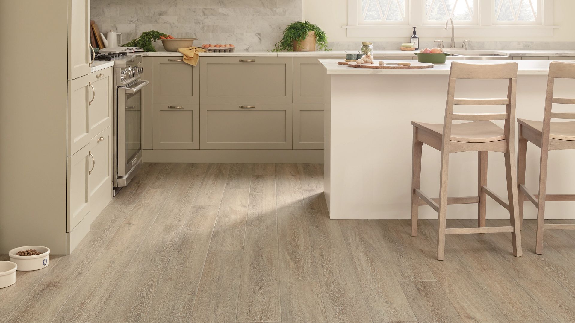 Coretec Plus HD Integrated Bevel Draco Oak 7x60 Waterproof Luxury Vinyl Plank Flooring - Perfect for Living Room, Kitchen & High-Traffic Areas