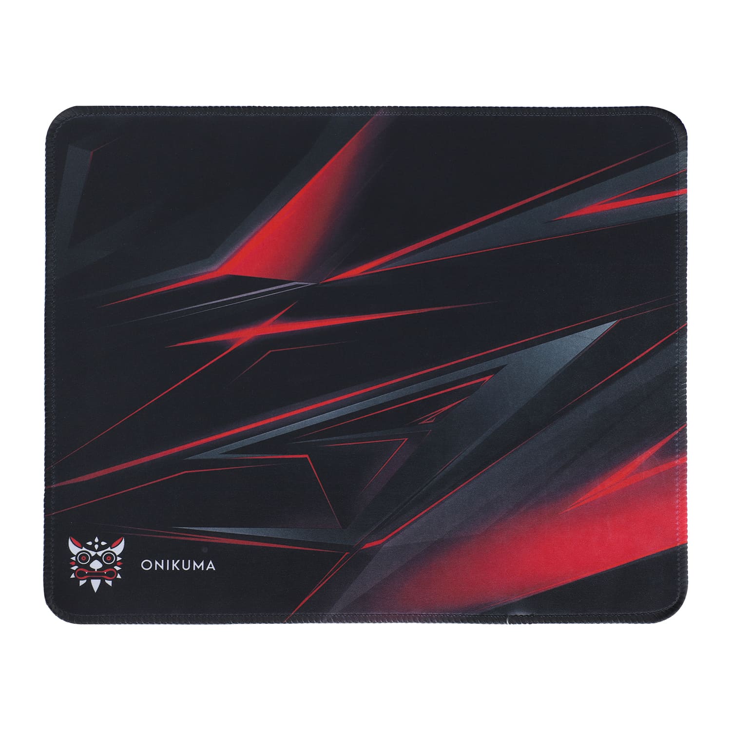 ONIKUMA G4 Large Gaming Mouse Pad 350x300x2mm - Black/Red Non-Slip Surface for PC, Laptop, Esports & Office Use
