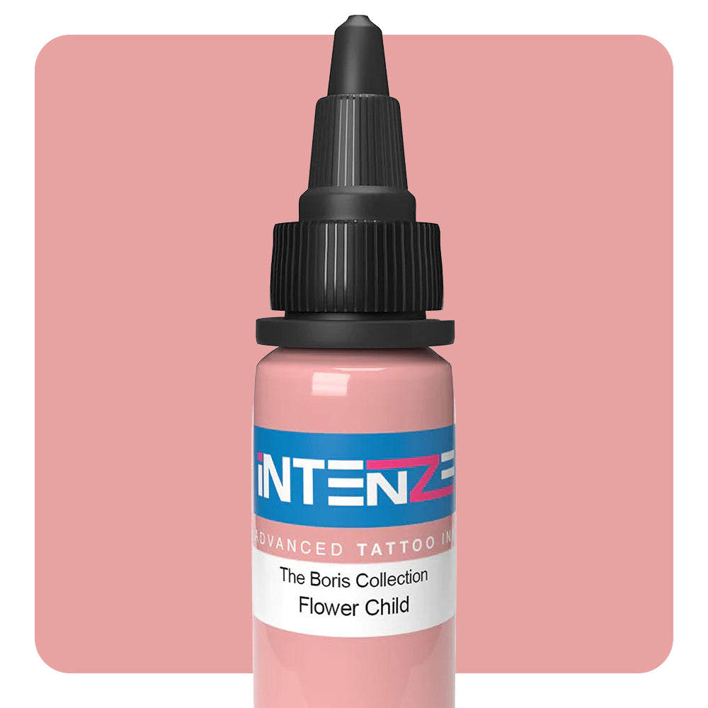 Boris Series Intenze Tattoo Ink - 1oz Bottle for Professional Tattoo Artists - Flower Child Design - Perfect for Tattoo Studios and Body Art Enthusiasts