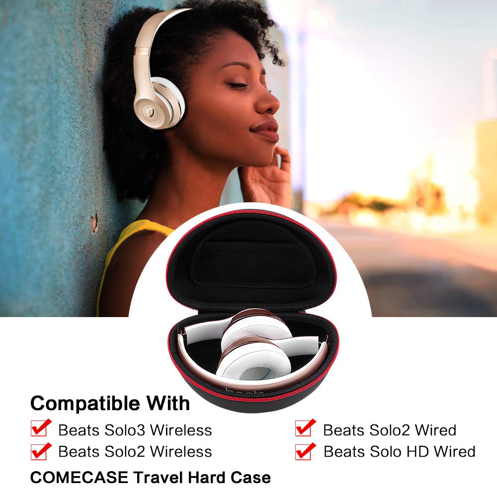 Oculus Quest 2 VR Headset Hard Carrying Case with Beats Solo3/Solo2 Headphone Storage - Durable Protective Travel Case for VR Gaming Accessories (2 Pack) - Perfect for Travel, Storage & VR Gaming Sessions