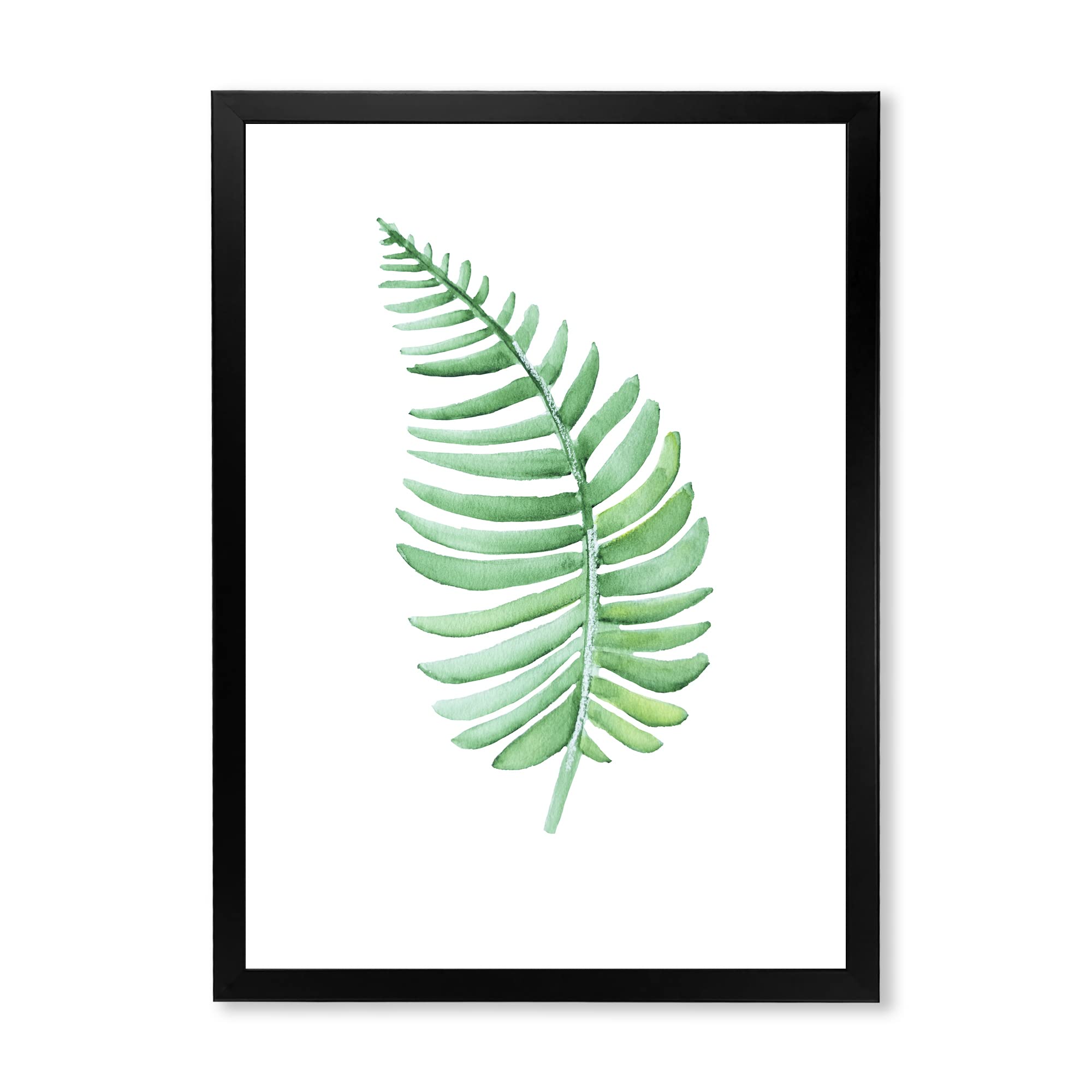 Tropical Monstera Leaf III Farmhouse Framed Wall Art - Botanical Home Decor for Living Room, Bedroom & Office