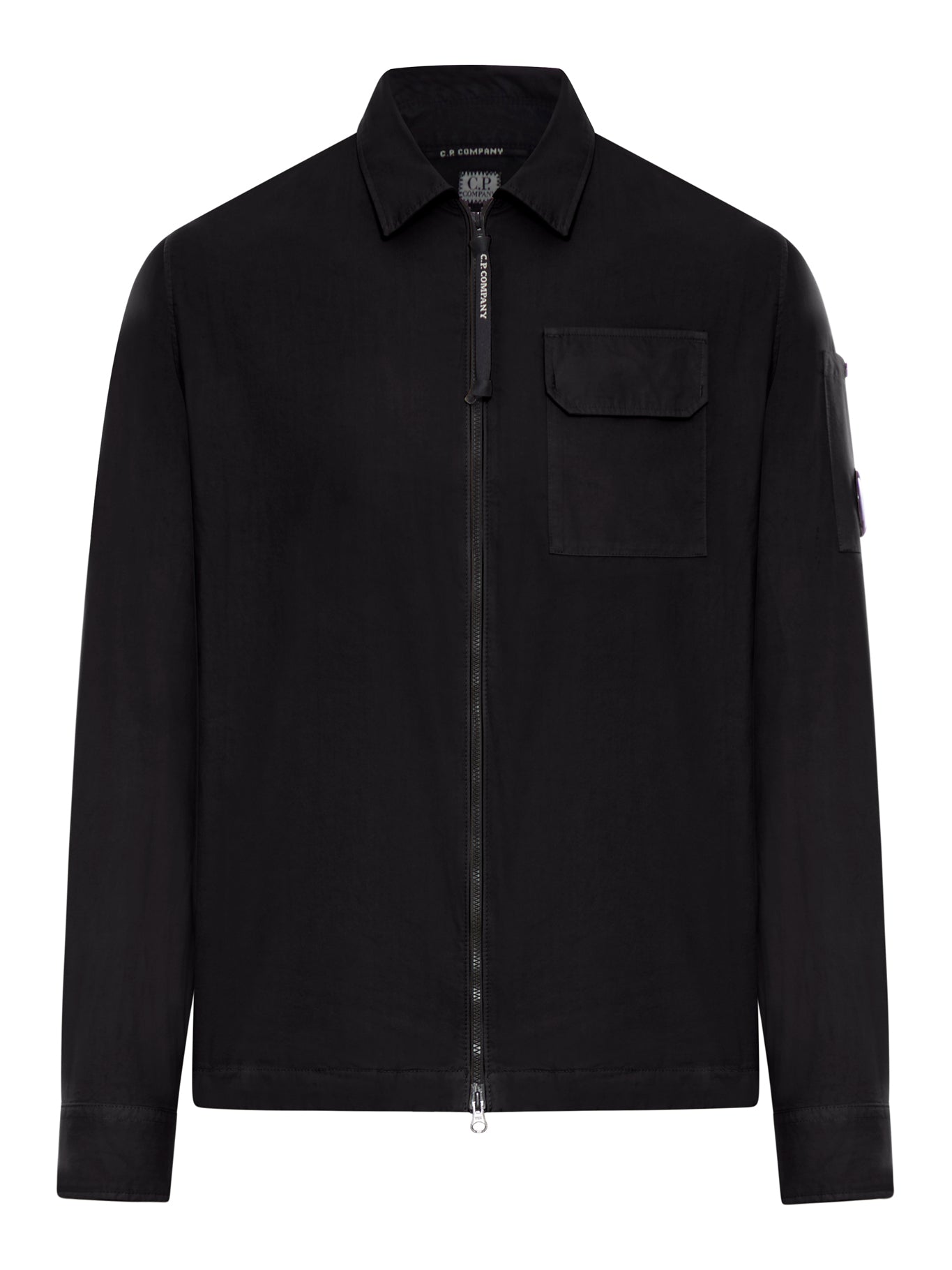 Men's Gabardine Overshirt with Zipper - Stylish Casual Jacket for Outdoor Activities and Everyday Wear