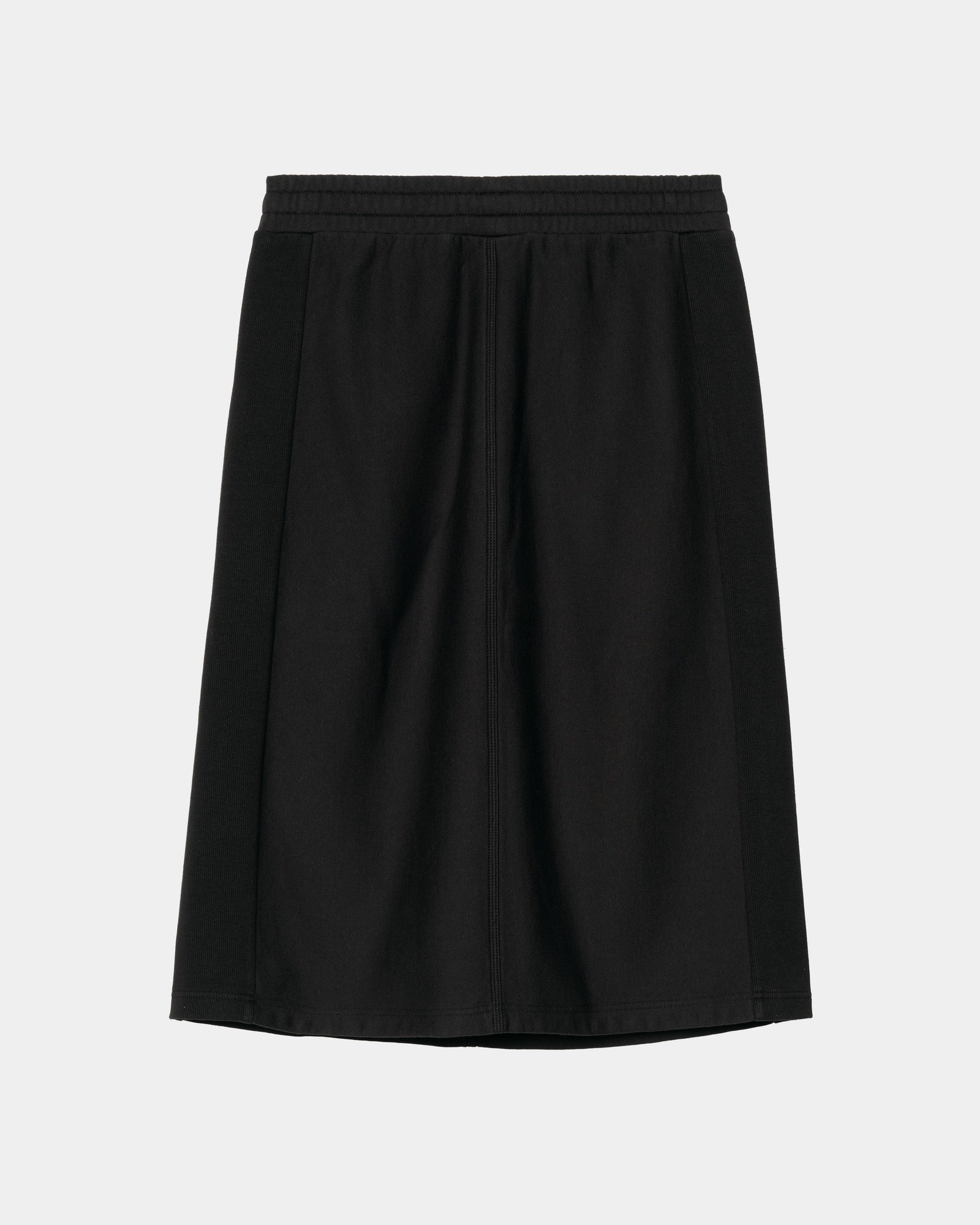 American Script Sweat Skirt - Women's Black Fleece Skater Skirt for Casual Wear, Lounge & Workout | Soft Comfortable Stretchy Athletic Skirt for Yoga, Running & Everyday Fashion