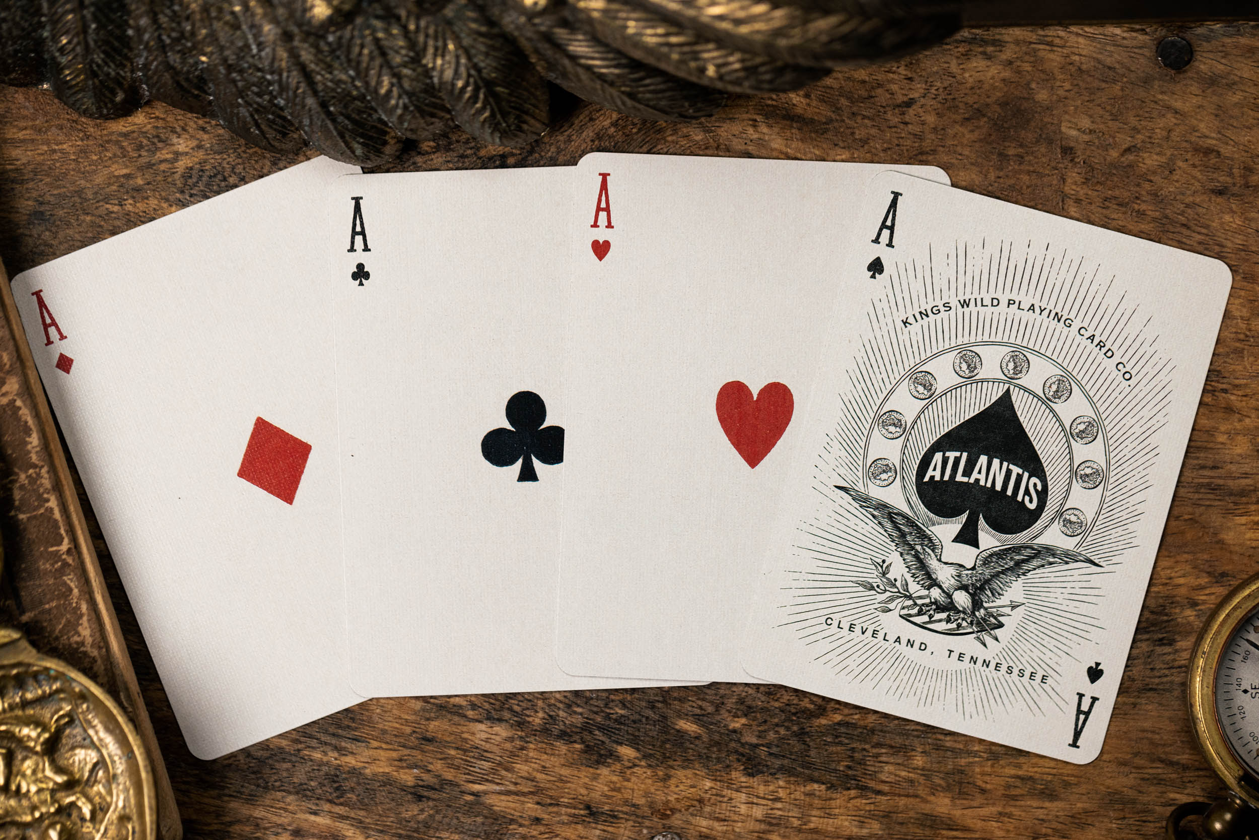 Atlantis Playing Cards by Kings Wild Project - Premium Collector's Edition for Card Games, Magic Tricks & Poker Nights | Unique Ocean-Themed Deck for Gifts & Game Nights