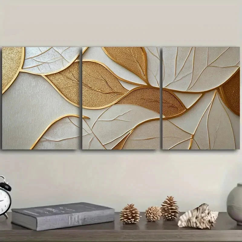 3-Piece Geometric Wall Art Set - Framed Canvas Prints 40x60cm - High Quality Australian Made Wall Decor for Living Room, Bedroom & Office