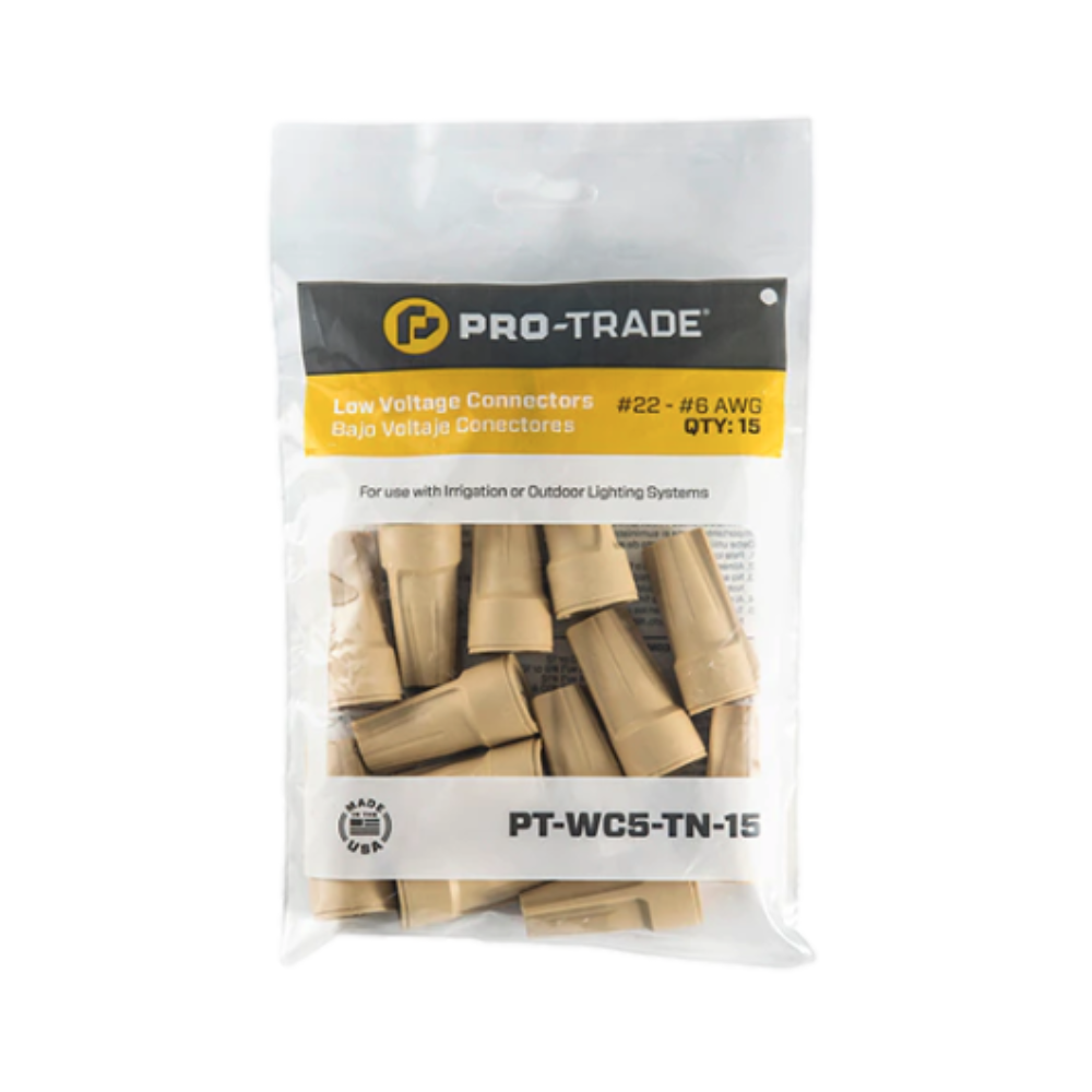 Pro Trade Tan Wire Connector #22 to #6 AWG - High-Quality Electrical Connectors for Automotive, Marine, and Industrial Wiring Applications