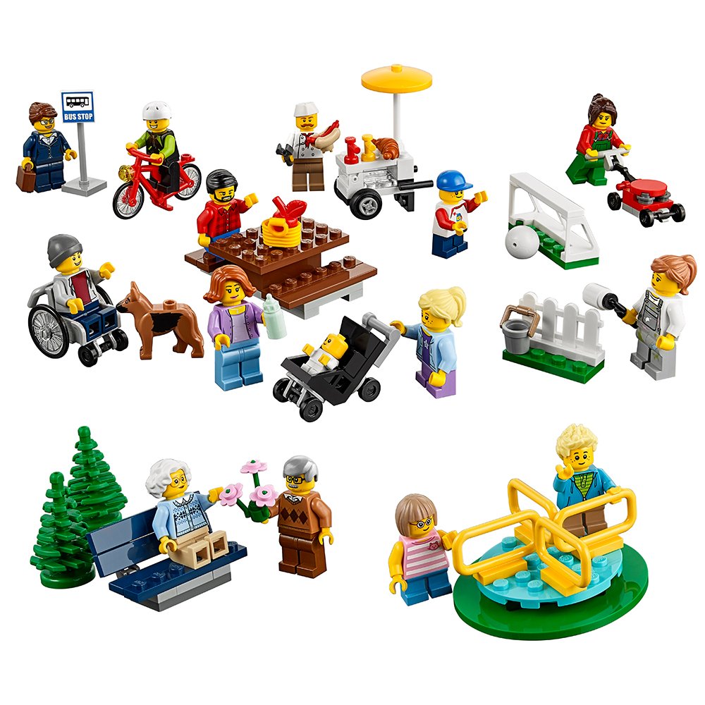 LEGO City Town 60134 Fun in The Park Building Kit - 157-Piece City People Pack with Mini Figures, Park Accessories & Play Scenes | Perfect for Kids Ages 5+ | Great for Creative Play, Birthday Gifts & LEGO City Collections