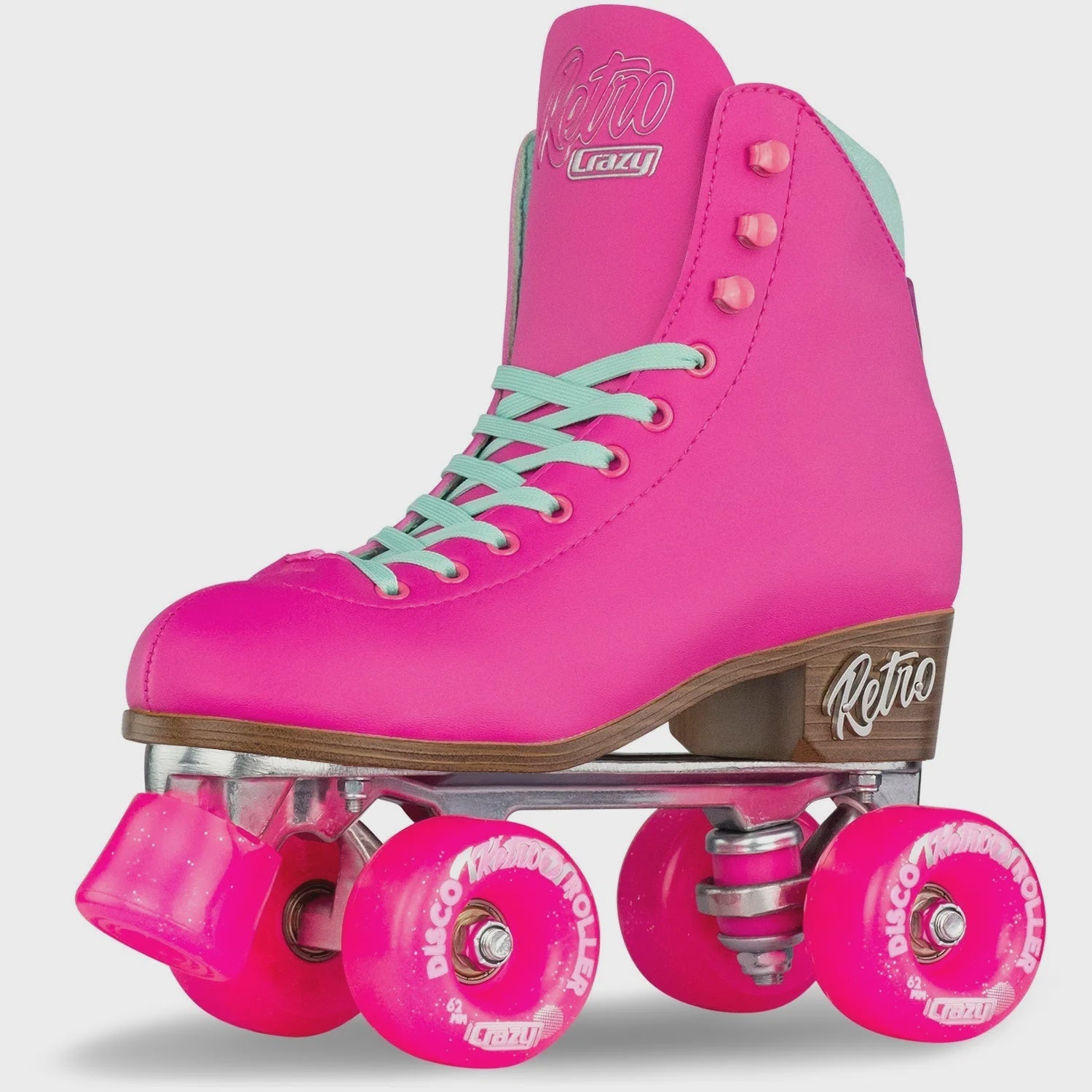 Adjustable Retro Roller Skates for Kids - Pink Quad Roller Skates for Girls & Boys - Perfect for Outdoor Fun, Birthday Gifts & Roller Rink Parties