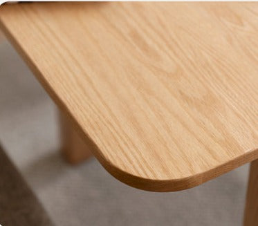 Solid Oak Wood Extendable Folding Dining Table - Expandable for Small Spaces, Perfect for Apartments & Family Gatherings