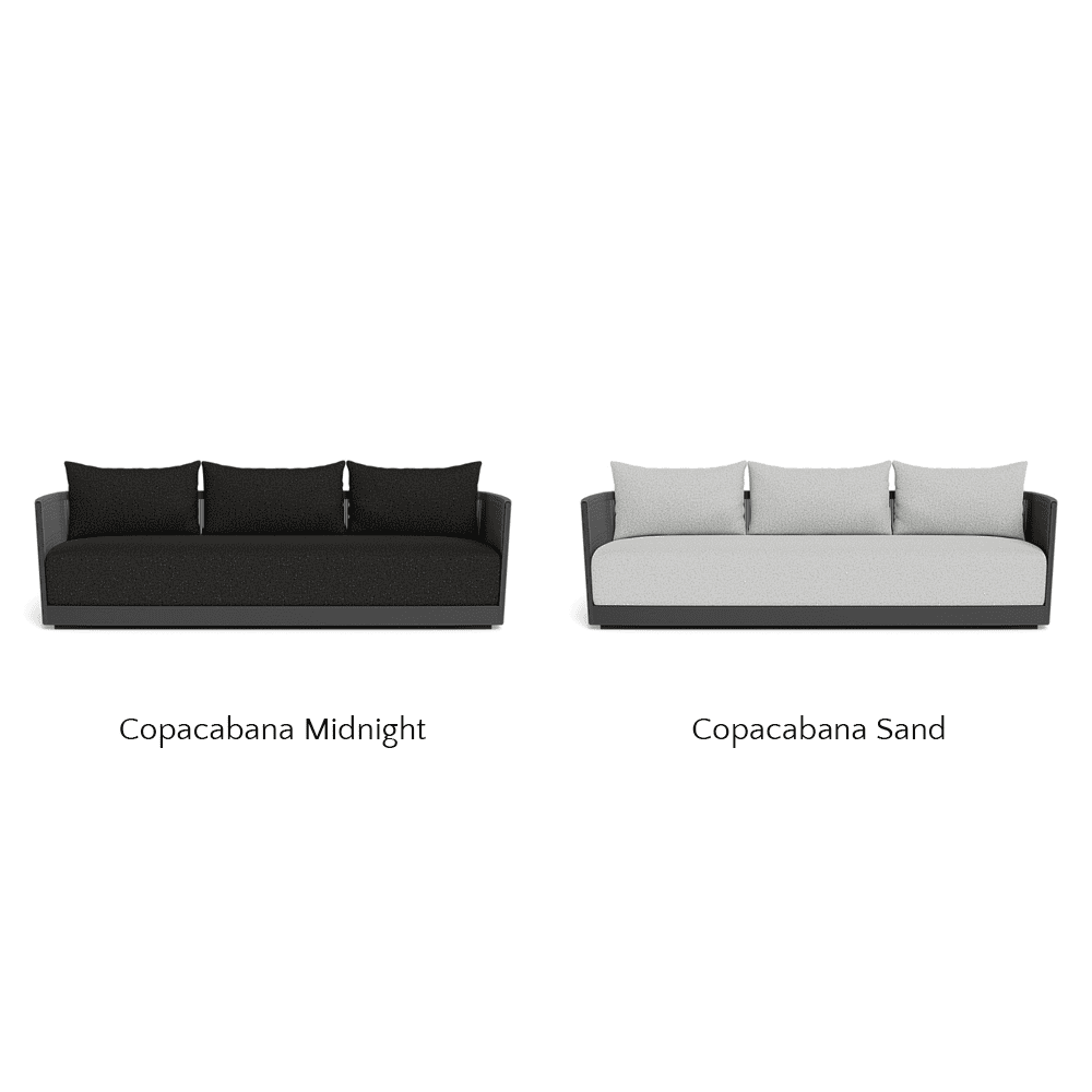 Antigua Outdoor 3-Seat Patio Sofa Set - Waterproof Wicker Furniture for Garden, Poolside & Backyard Relaxation
