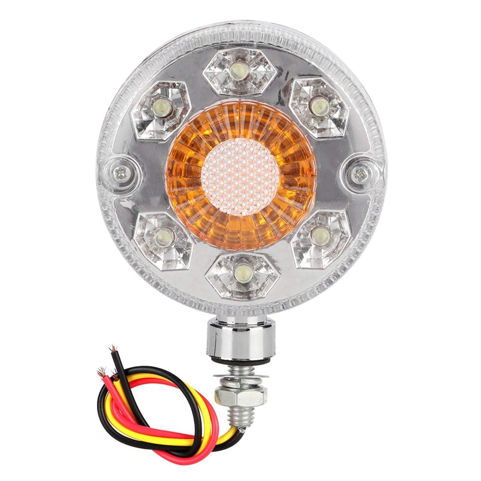 Qiilu 24V LED Side Marker Mirror Light - Red & Yellow Truck Trailer Lights for Enhanced Visibility & Safety | Perfect for Semi Trucks, Lorries, and Commercial Vehicles in Low-Light Conditions