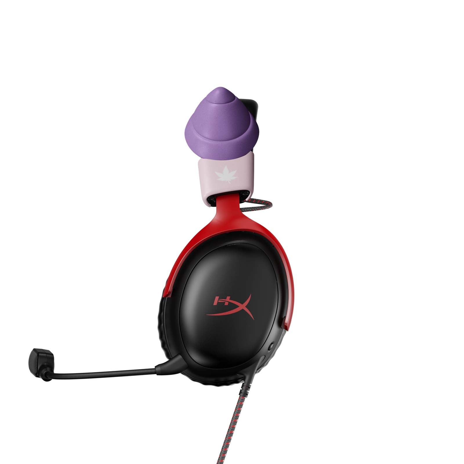 MapleStory Pink Bean Horns Headset Accessory - Cute Gaming Ears for Cosplay & Streamers | Perfect for Anime Conventions & Live Streaming