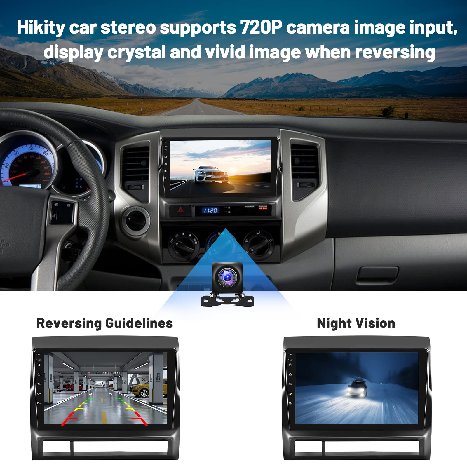 2005-2013 Toyota Tacoma Car Stereo with Wireless CarPlay & Android Auto | Hikity 9