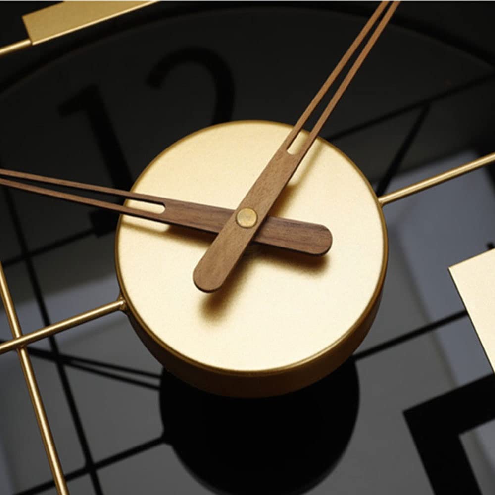 Minimalist Luxury Wall Clock - Gold Modern Decorative Clock for Living Room, Bedroom, Office - Elegant Home Decor & Stylish Gift Idea