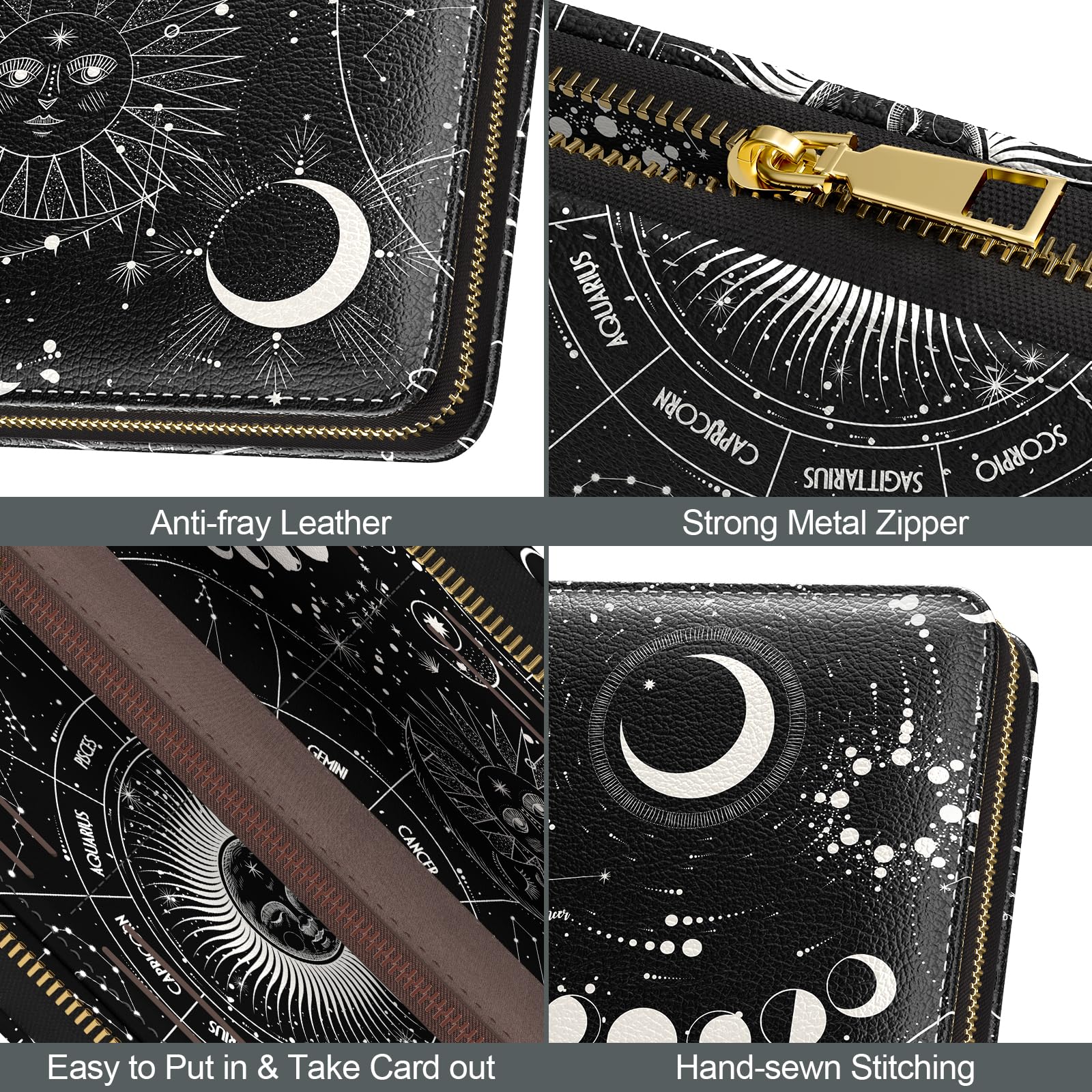 Nipichsha Women's RFID Blocking Wristlet Wallet - Large Card Clutch Purse with Phone Holder | Stylish Ladies Wallet for Everyday Use, Travel & Shopping