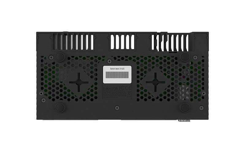 MikroTik RB4011IGS+RM Gigabit Ethernet Wired Router - High-Speed Networking for Home & Office | Black
