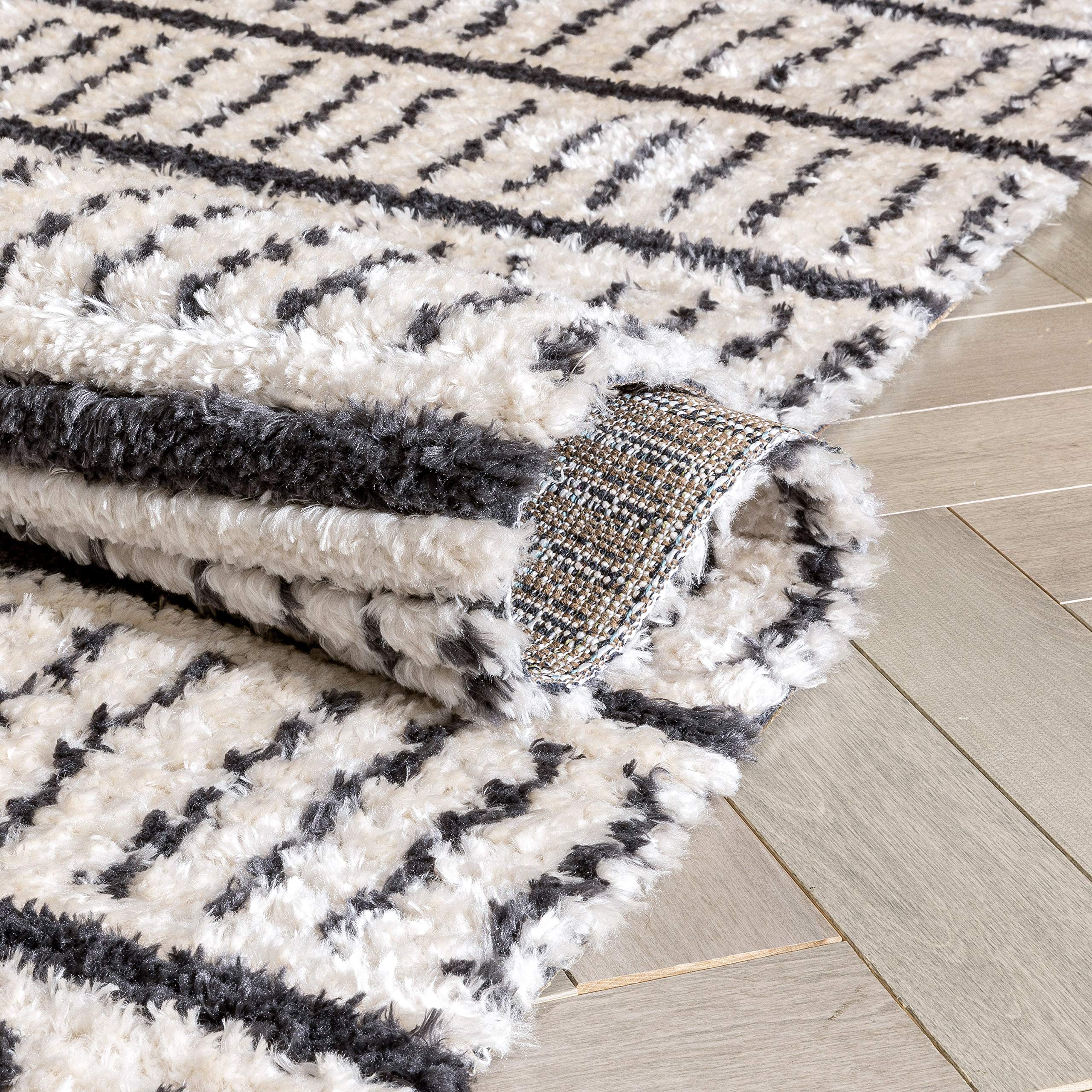Well Woven Vihno Ivory Tribal Stripes Geometric Pattern Area Rug 5x7 (5'3