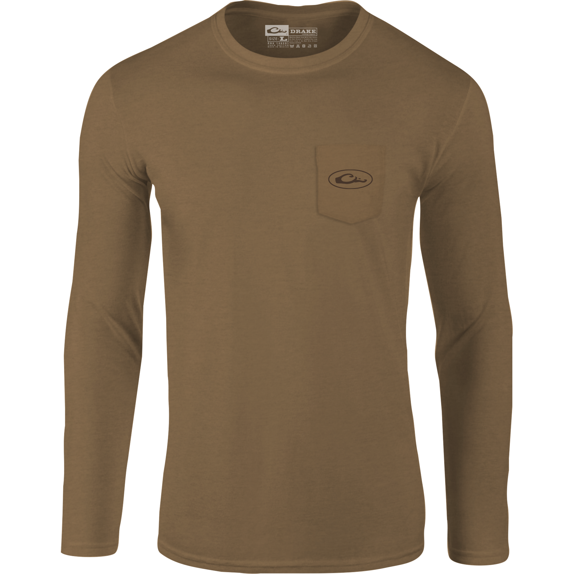Circle Mallard Long Sleeve T-Shirt for Men & Women | Comfortable Cotton Casual Shirt | Perfect for Outdoor Activities, Work & Everyday Wear