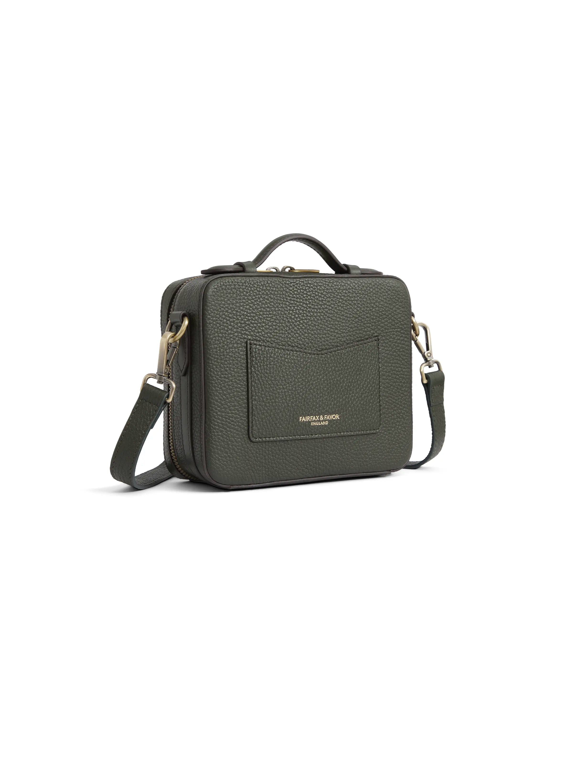 Premium Buckingham Moss Green Genuine Leather Handbag - Elegant & Durable for Work, Travel & Everyday Use