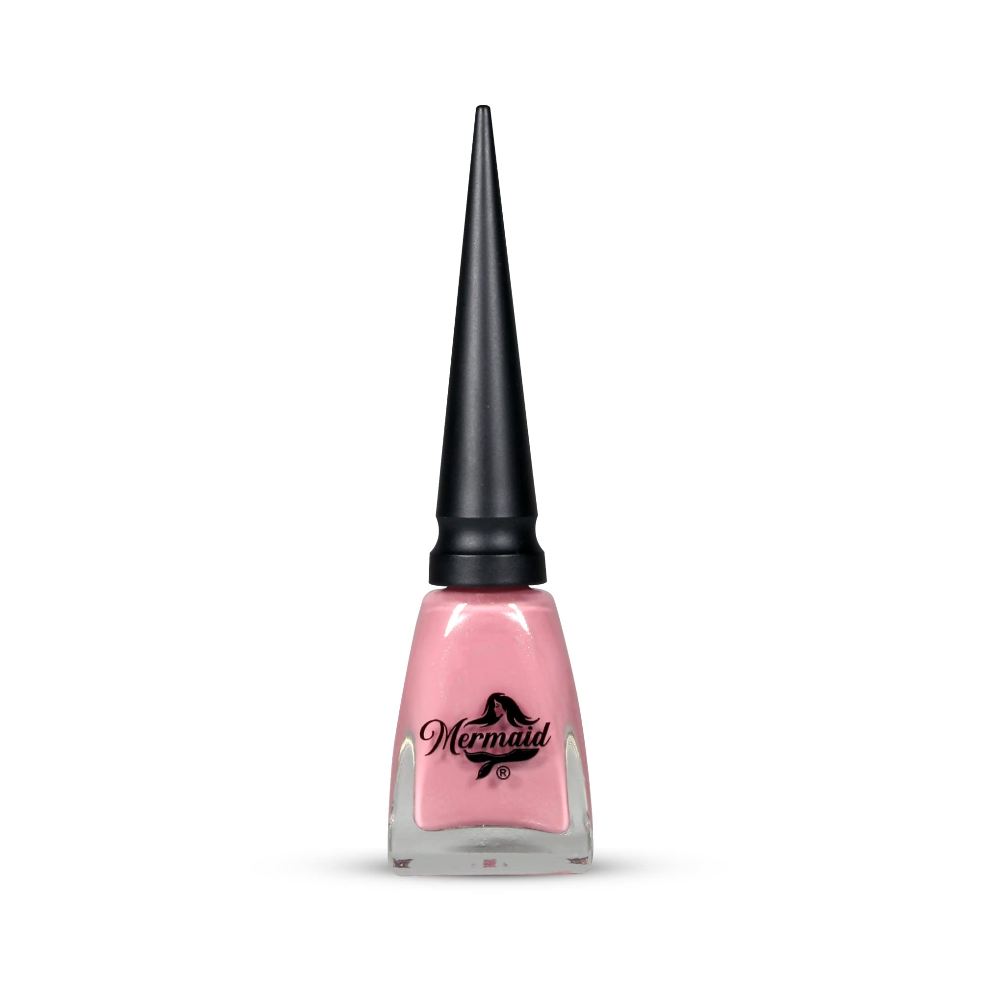 Vibrant Glossy Mermaid Cayenne Nail Polish - Pearl Pink Shade with Precise Brush for Salon-Quality Manicures & Pedicures at Home