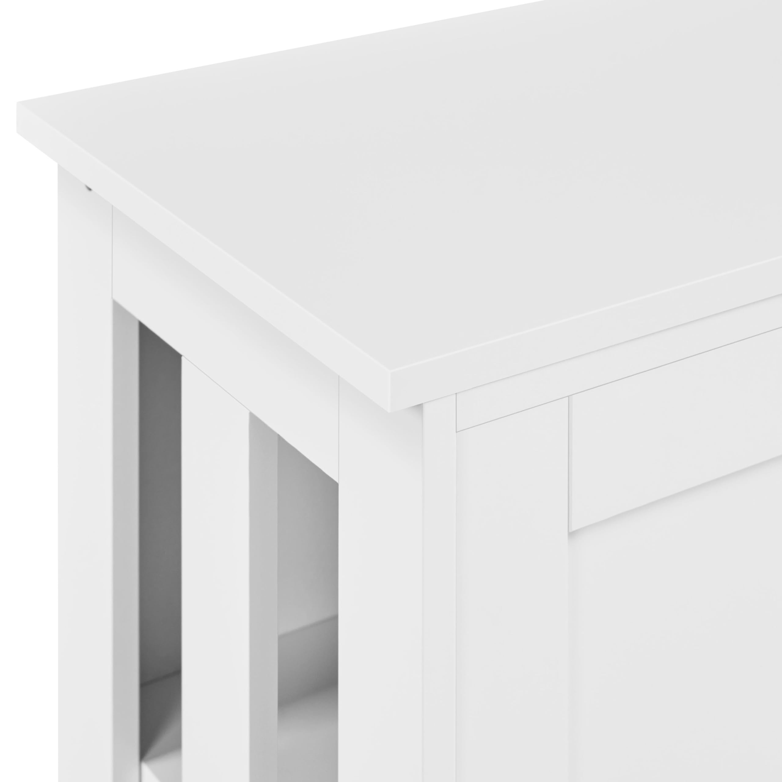 Yaheetech 45 Inch TV Stand with Sliding Doors & Adjustable Shelf - Modern Entertainment Center TV Console Table for Living Room, Bedroom - Sturdy TV Cabinet for Flat Screen TVs (White) - Perfect for Home Theater Setup & Living Room Organization