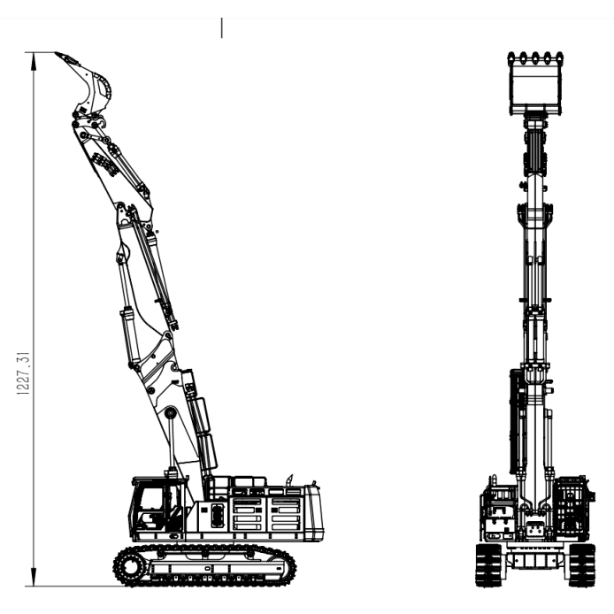 1/14 Scale 3 Arms RC Hydraulic Excavator Toy - FlySky PL18EV Lite Radio Controlled Construction Vehicle with ESC Servo Motor - Perfect for Construction Simulation, Backyard Digging & RC Hobby Enthusiasts