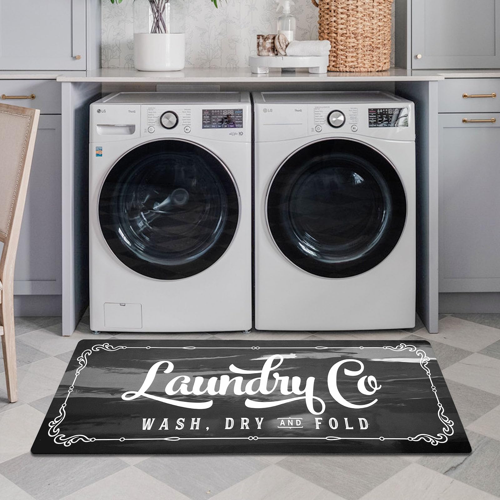 Non-Slip Waterproof Laundry Room Rug Runner 20