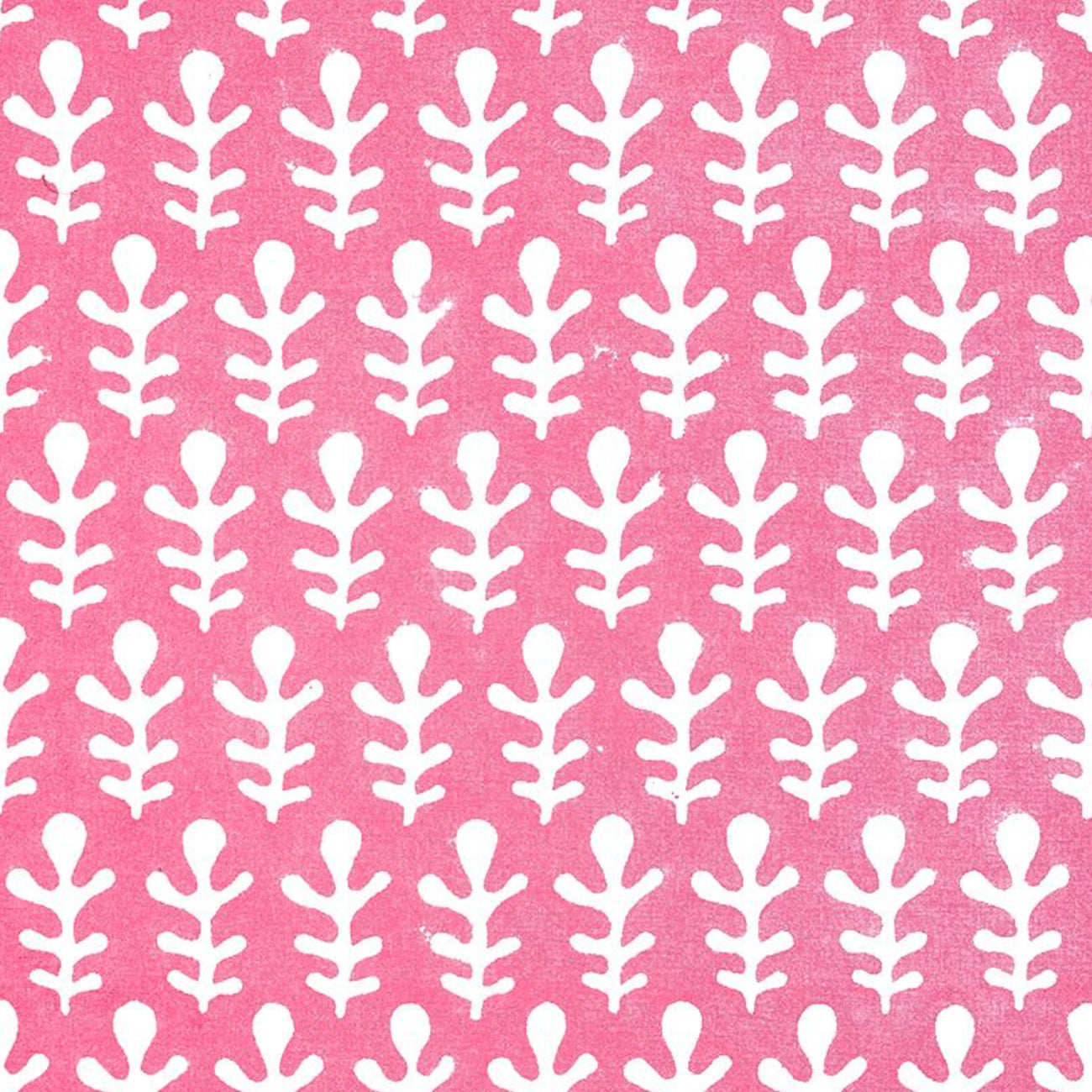 Handmade Bagru Block Printed Cotton Fabric - Pink Sample for DIY Crafts, Home Decor & Fashion Accessories