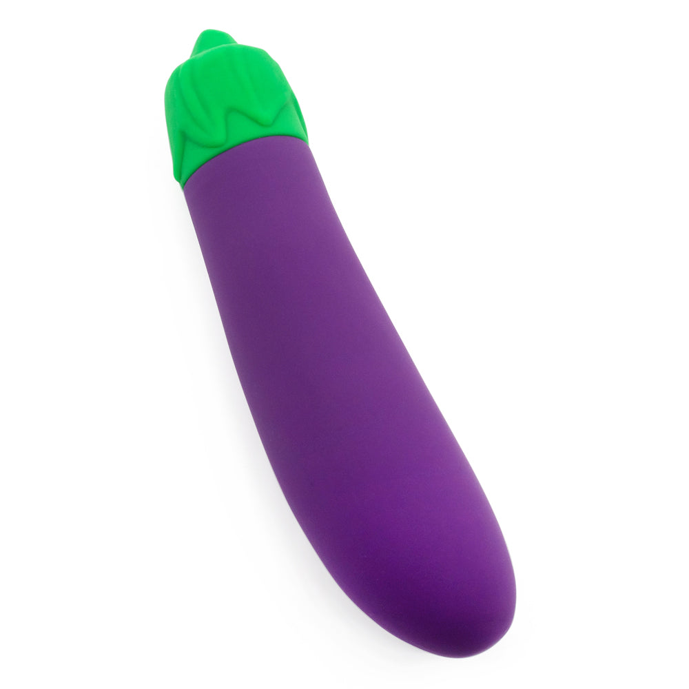 Emojibator Eggplant Emoji Mini Vibrator - Soft Silicone Personal Massager for Women, Discreet & Waterproof - Perfect for Travel, Couples Play & Solo Pleasure