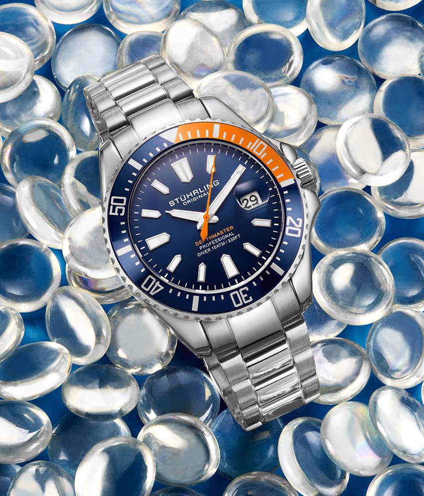 Depthmaster 3950A 42mm Quartz Diver Watch - Waterproof Luxury Dive Watch for Men - Perfect for Scuba Diving, Swimming & Outdoor Adventures